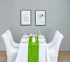 6PCS 12x72 Inch Sequin Table Runner Light Green Glitter Table Runner for Party, Wedding, Bridal Baby Shower, Event Decorations（6PCS, 12x72 Inch, Light Green） - Image 6