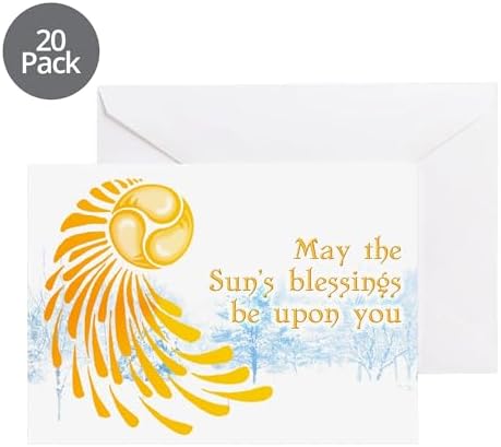 CafePress Solstice Swirl (Pk Of 20) Greeting Card (20-pack), Note Card with Blank Inside, Birthday Card Matte - Image 6