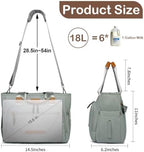 FHELAD Diaper Bag Tote, Large Tote Diaper Bag with Luggage Strap, 14 Pocket - Image 5