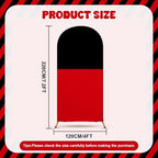 7.2 x 4 Ft Cartoon Mouse Backdrop Covers Birthday Red Black Arch Cover - Image 2