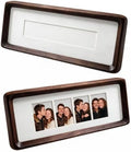 Photo Booth Frame Photo Strip Frame, 2 Pack Wooden Vertical Frames 11.81×3.94 Inches with Kickstand for Wedding Anniversary Couple Birthday Graduation Tabletop Display Gift by Unknown