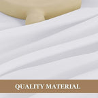 Fitable 6 Pack White Round Tablecloths 90 Inch for 36"-72" Tables - Image 7