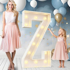 Ledido Easy-Assemble 4FT Marquee Light Up Letter, Large Lighted Letter Z by Ledido