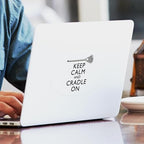 CafePress Keep Calm and Cradle On Sticker Sticker (Oval 50 pk) - Image 3