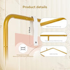 Wedding Sign Holder, Adjustable Welcome Sign Stand w/ Leather Hanging Strap, Satin Ribbon & Carry-on Bag, Heavy Duty Easel Stand for Wedding Seating Chart, Display & Poster (Gold) - Image 6