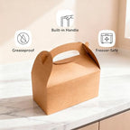 Restaurantware Kraft Paper Gable Box Take Out Container, 25 Pack - Image 4
