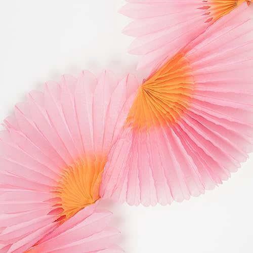 Meri Meri Pink Honeycomb Fan Garland (Pack of 1) - Image 3