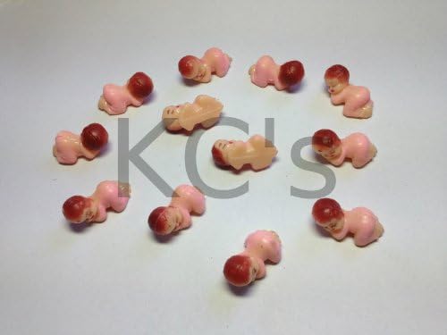 72 Pcs Pink 1" Sleeping Pajama Baby Shower Favor Party Game Decor Party Decorations by Unknown