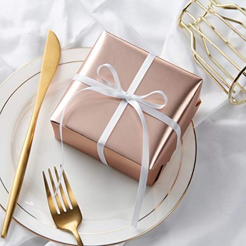 RUSPEPA Rose Gold Wrapping Paper - Solid Color Matte Metallic Pink Gold Jumbo Gift Wrap Paper Roll for Wedding, Anniversary, Birthday for Mother, Christmas, Shower, Mother's Day - 30 Inch x 100 Feet - Image 2