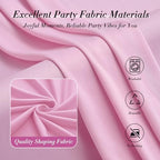 10 ft x 8 ft Wrinkle Free Pink Backdrop Curtain Panels for Parties, Polyester Thick Photography Backdrop Drapes for Baby Shower Bridal Shower Wedding Party Home Decoration Supplies - Image 3