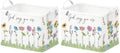 Runtoo Christian Bible Verse Floral Nursery Decor Baby Basket Religious Spiritual Inspirational Baby Shower Decorations Boys Gift Basket Toddler Toy Box Laundry Hamper Closet Storage Bins (Pack of 2) by Runtoo