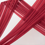 Sheer Gauze Wedding Arch Draping Fabric 29" x 20 FT 4 Panels Red - Image 3