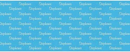 MyPupSocks Customized Add Your Photo Face Wrapping Paper Sheets Initials Name Text Blue Gift Wrapping Paper for All Birthday Occasions 3 Rolls 58x23 inch - Image 2