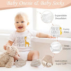 New Mom Gifts for Women, 9pcs Pregnancy Gifts for Expecting Mom, Cute Baby Gifts New Parents Gifts for Couples w/Mom and Dad Mugs for Gender Reveal Baby Shower First Time Mom to be Gifts(Khaki) - Image 4