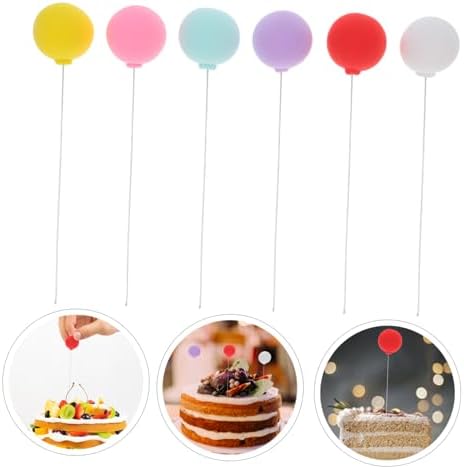 Alasum 120pcs Lovely Balloon Cake Toppers Inserts for Cupcake Decoration for Birthday Shower Wedding Party Celebrations Adorable Design - Image 6
