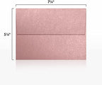 LUXPaper A7 Invitation Envelopes | Peel & Press | 5 1/4" x 7 1/4" | Misty Rose Metallic - Sirio Pearl | 84lb. Text | 500 Qty - Image 3