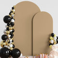 Wokceer Arch Backdrop Cover 7.2FT, 6FT Khaki Arch Covers Stretchy Backdrop by Wokceer