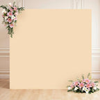 Champagne Square Arch Backdrop Cover 8x8FT, Double-Sided Stretchy Spandex Fabric Fits Square Arch Backdrop Stand, Champagne Background Backdrop for Wedding Baby Shower Birthday Party Decorations - Image 6