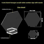 32 Sets Hexagon Acrylic Blank With Stand - Image 3