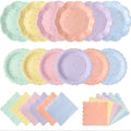144 Pcs 48 Guests Sprinkle Confetti Party Plates and Napkins by Skybooly
