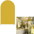 Happy Bee Days Yellow Arch Backdrop Stand Covers Sweet Bees Yellow Party Decorations 3x5ft Arches Backdrop Fabric Cover Supplies Kids Baby Shower Celebration Decors - Image 2