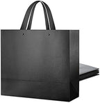 PACKHOME 6 Extra Large Black Gift Bags with Handles 17.5x6x16in by PACKHOME