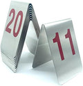 Large Stackable Tent Style Metal Place Cards. by TRUEWON