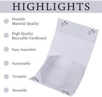 iloMAOZX White Gift Box, 11.5x7.8x3 Gift Boxes for Presents & Packaging - Image 4