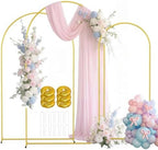 EMART 7.2/6.6/6Ft Metal Arch Backdrop Stand Set 3 for Wedding Party Balloon by EMART