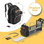ISMGN Diaper Bag Backpack with Changing Station, Baby Bags for Boys, Black - Image 6
