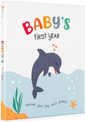 Baby's First Year Book, Gender-Neutral Ocean Baby Memory Book and Keepsake by KidsNAll