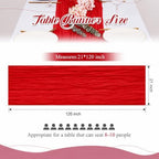 Red Cheesecloth Table Runners 10FT Runner for Events Table Decor - Image 3