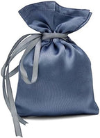 Darling Souvenir 50 Satin Drawstring Gift Pouch Small Wedding Party Favors Bag - 8" x 10" inches Baby Shower Thank You Pouches- Gray by DarlingSouvenirMADEWITHLOVE