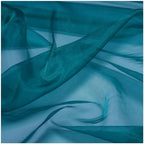 20 Yard Organza Fabric 44" Wide for Wedding Event Décor - Dark Teal - Image 3