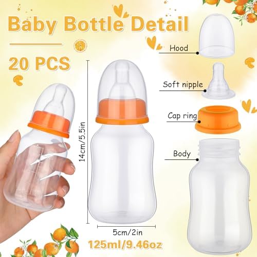 TrelaCo 20 Pcs Bottle Chug Game 20 Baby Bottles with 1 Orange Sign - Image 3