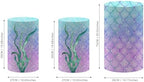 Mermaid-Themed Cylinder Pedestal Cover Set - 3 Sizes Underwater Party Decorations for Birthday, Baby Shower, Sea-Themed Events, Dessert Table Display, or Magical Backdrop Props - Image 2