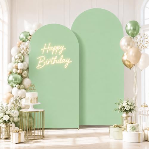 2 Pack Arch Backdrop Stand and Cover Set (7.2FT/6FT), Balloon Arch Stand - Image 7