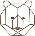 NoJo - Metallic Copper Wire Shaped Bear Head Wall Art, Nursery Wall Art, Kid Room Décor, Playroom Art, 10 inch x 10 inch by NoJo