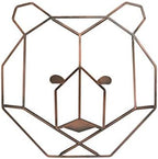 NoJo - Metallic Copper Wire Shaped Bear Head Wall Art, Nursery Wall Art, Kid Room Décor, Playroom Art, 10 inch x 10 inch by NoJo