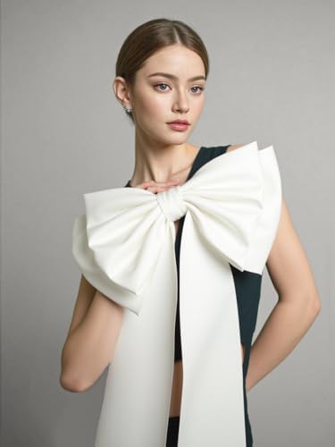 Detachable Coquette Satin Big Bow for Dress Cute Decor Bowknot - Image 2