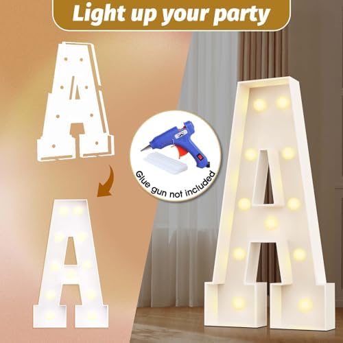 Ledido Easy-Assemble 4FT Marquee Light Up Letter, Large Lighted Letter M - Image 3