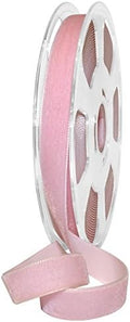 Morex Ribbon Nylvalour Velvet Ribbon, Nylon, 5/8 inch by 11 Yards, Baby Pink, Item 01215/10-598, 5/8" by 11 yd by MorexRibbon