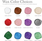 Infusion Wax Seal Baby Stickers - Elegant Self-Adhesive Baby Shower Envelope Seals in 12 Color Options - Perfect for Invitations, Cards, & Party Favors - 25 Pack (Baby Shower) - Image 4