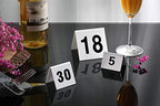 New Star Foodservice 27617 Stainless Steel Tent Style Table Number Card, 1-25, 1.5" x 2" Inch - Image 6