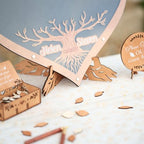 Personalized Heart Family Tree Wedding Guest Book Alternative, Rustic Boho - Image 5