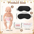RoundFunny 33 Pcs Baby Shower Diaper Changing Game Supplies, Bear - Image 3