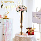 NUPTIO Flower Balls for Wedding Centrepieces - 6 Pcs 9.5in Diameter Artificial Flower Ball Arrangement Bouquet Peachy Pink & Creamy White Fake Rose Flowers Party Centerpieces for Weddings Tables - Image 3