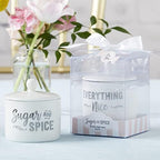Kate Aspen Sugar, Spice and Everything Nice Ceramic Sugar Bowl - Set of 12 - Hostess Guest Gift, Party Souvenir Favor & Decorations for Baby Showers Party by KateAspen