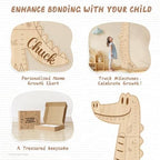 Personalized Name Kids Height Wall Chart, Wood Height Chart Decor - Image 5