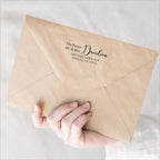 Custom Self Inking Wedding Return Address Stamp - Future Mr. and Mrs. - Personalized Rubber Stamper - No Ink pad Needed, Refillable - Image 4